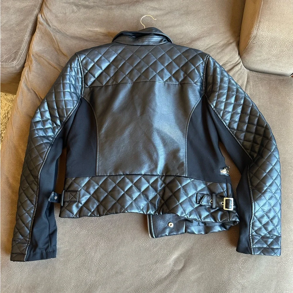 NY&Co quilted leather jacket - Picture 3 of 3